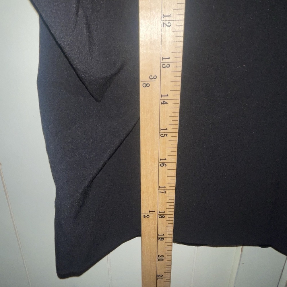 VTG Women Sandro Sleeveless Button Down Vest Black Sz M Rayon Blend Suit Preppy - Picture 7 of 8
